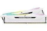 Corsair Vengeance RGB Pro 16GB (2x8GB) DDR4 3600 (PC4-28800) C18 1.35V Desktop Memory - White (CMH16GX4M2D3600C18W)
