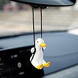 YGMONER Super Cute Swinging Duck Car Mirror Hanging Ornament Car Interior Accessories (Duck), right
