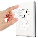 HZJD Clear Outlet Covers, Child Proof Outlet Protector, Baby Electrical Safety, Easy Install Outlet Plug Covers(30 Pack)