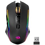 Redragon Gaming Mouse, Wireless Mouse Gaming with RGB Backlit, 8000 DPI, PC Gaming Mice with Fire Button, Macro Editing...
