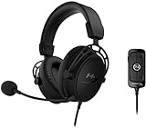 HyperX Cloud Alpha S - PC Gaming Headset, 7.1 Surround Sound, Adjustable Bass, Dual Chamber Drivers, Chat Mixer, Breathable...