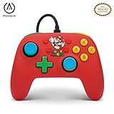 PowerA Nano Wired Controller for Nintendo Switch - Mario Bros., Comfortable Ergonomics for Hands of All Sizes, Officially...