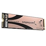 SABRENT 2TB Rocket 4 Plus NVMe 4.0 Gen4 PCIe M.2 2280 Internal SSD – Up to 7100MB/s Read, 6600MB/s Write –...