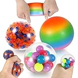 Stress Balls for Kids and Adults, 3 Pack Sensory Fidget Toys, ADHD Anxiety Relief Items, Autism Sensory Toy for Autistic...