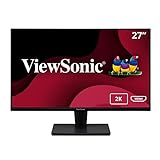 ViewSonic VA2715-2K-MHD 27 Inch 1440p LED Monitor with Adaptive Sync, Ultra-Thin Bezels, HDMI and DisplayPort Inputs for Home...