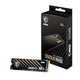 MSI SPATIUM M450 PCIe 4.0 NVMe M.2 500GB Internal Gaming SSD up to 3600MB/s 3D NAND Up to 600 TBW
