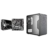 ASRock Motherboard & Cooler Master MasterBox Q300L Micro-ATX Tower with Magnetic Design Dust Filter, Transparent Acrylic Side...