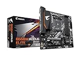 Gigabyte GIGABYTE B550M AORUS Elite (AM4/ AMD/ B550/ Micro-ATX/ DDR4/ Dual M.2/ PCIe 4.0/ Realtek GbE LAN/Gaming Motherboard)
