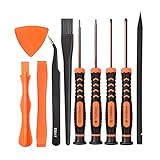 Cleaning Repair Tool Kit for PS4 PS5, TECKMAN TR9 Torx Security Screwdriver with PH00 PH0 PH1 Phillips Screwdriver Set for...
