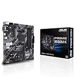 ASUS Prime B550M-K AMD AM4 Zen 3 Ryzen 5000 & 3rd Gen Ryzen Micro-ATX Motherboard (PCIe 4.0, ECC Memory, 1Gb LAN, Dual M.2,...