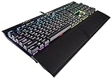 CORSAIR K70 RGB MK.2 Mechanical Gaming Keyboard - USB Passthrough & Media Controls - Tactile & Clicky - Cherry MX Blue - RGB...