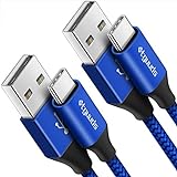 [2-Pack, 3ft] USB Type C Cable 3A Fast Charging, etguuds Nylon Braided USB A to USB C Charger Cord Compatible with Samsung...