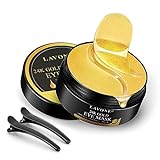 LAVONE Eye Mask-30 Pairs 24K Gold Under Eye Patches Skin Care Products-Eye Masks Skincare for Dark Circles and...