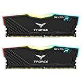 TEAMGROUP T-Force Delta RGB DDR4 16GB (2x8GB) 3200MHz (PC4-25600) CL16 Desktop Memory Module ram Black -...