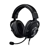 Logitech G Pro X Wired Gaming Headset: Blue VO!CE Detachable Boom Mic, DTS 7.1, 50 mm Drivers, USB/3.5mm Aux, Spare Memory...