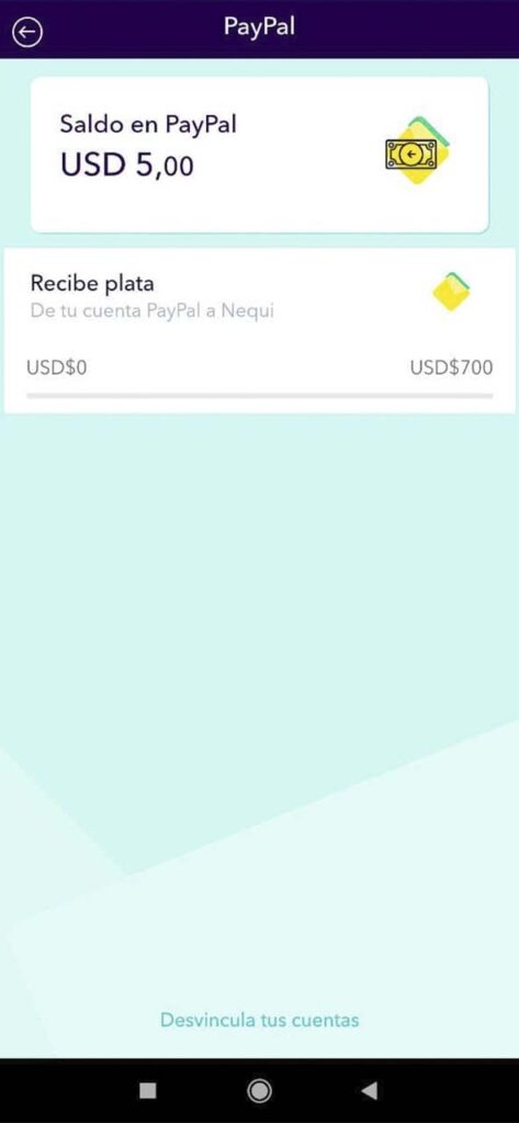 Fondos en PayPal