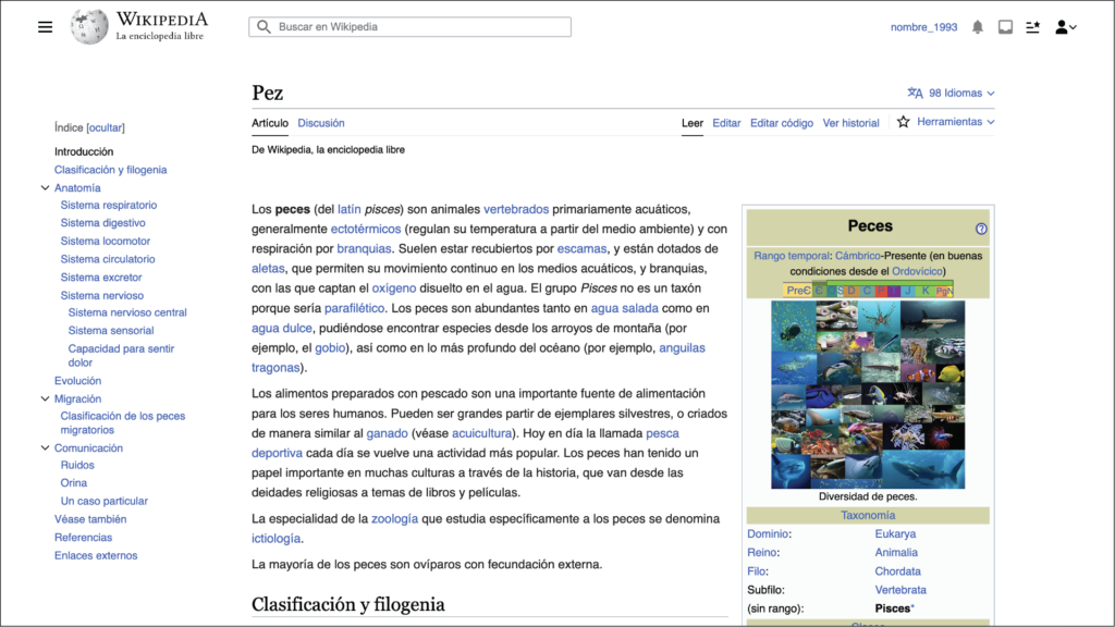 Nuevo formato de texto para Wikipedia
